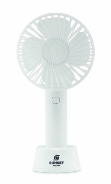 Logo trade promotional giveaway photo of: USB desk fan with stand 